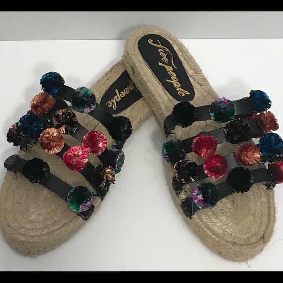 Free People Pom Pom sandals 38 - Picture 3 of 12